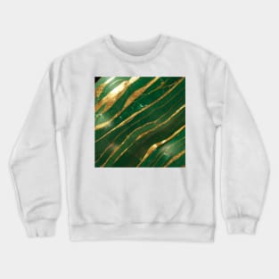 Emerald Green Gilt Marble Crewneck Sweatshirt